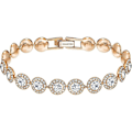 Miniatyrbillede 1 af 5: Rose guld og hvid diamant armbånd