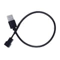 30cm USB Hane till 3-Pin Adapterkabel Kontakt för PC Dator Chassi CPU Fläkt