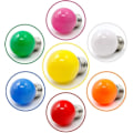 Miniatyrbillede 3 af 5: Farvede LED-pærer E27 3w=30w Dekorative og design lys 240 lumen Ac220v-240v Dekorationslampe Blandede farver Rød Gul Blå Grøn - Pakke med 40 [energ