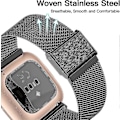 Pikkukuva 2 / 3: Fitbit Versa/fitbit Versa 2 ranneke naisille ja miehille, säädettävä ruostumaton teräs, paras Shiyi