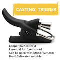 Miniatyrbillede 5 af 5: Surf Fiskeri Triggerhjælp Havfiskeri Kast Trigger Kanon Tommelfingerknap Fast Spole Kast Hjælp