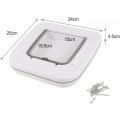 Miniatyrbild 3 av 5: Mikrochip-Kattlucka med 4-vägs Låsning Kattluckor för Små