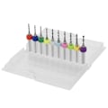 Miniatyrbillede 1 af 5: 10 stk 1,1-2,0 mm Wolframkarbid Mikrobor Sæt Værktøj, ZQKLA