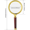 Miniatyrbillede 5 af 7: 10 x Håndholdt læseforstørrelsesglas til ældre, læsning, svejsning, ZQKLA