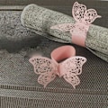 Miniatyrbilde 4 av 4: 50 stk 3D Butterfly Papir Serviettringer til Bryllup Fest Bord Dekor
