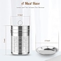 Miniatyrbillede 2 af 7: Te-infusere til løs te, (2 pak) 18/8 rustfrit stål Te,ZQKLA
