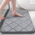 Skridsikker Bademåtte, Blød Memory Foam Badeværelsesmåtte, Absorberende, ZQKLA