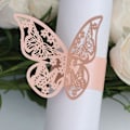 Miniatyrbilde 3 av 4: 50 stk 3D Butterfly Papir Serviettringer til Bryllup Fest Bord Dekor