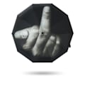Miniatyrbillede 2 af 5: Nyt Langfinger Design Sort Paraply Cool Mode Um
