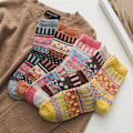 Miniatyrbild 4 av 7: 5 Par Damsockor Vinter Ull Varma Tjocka Crew Fuzzy Sock f,ZQKLA
