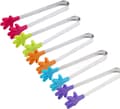Socker-Is-Tänger 5-pack, Rostfritt Stål Mini-Tänger Mat-Tång, ZQKLA