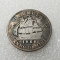 Pikkukuva 2 / 5: 1808 Dollar -replikamitali - Antiikkinen Liberty Half Dollar -kolikko, ZQKLA