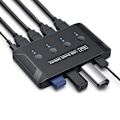 Miniatyrbillede 2 af 4: Usb3.0 switch selector switcher 4-port usb automatisk 4-i-4-ud hub delt switcher til printer tastatur mus
