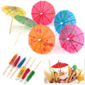 Miniatyrbillede 1 af 5: Cocktail Parasoller, Papir Cocktail Dekoration 50 stk Drinks U,ZQKLA