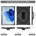 Miniatyrbilde 3 av 5: Støtsikkert nettbrettdeksel for MicroSoft Surface Pro 9 Black