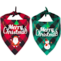 Miniatyrbild 1 av 5: 2-pack Hundhalsduk i Klassisk Rutigt Julklappsdesign, ZQKLA
