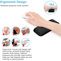 Miniatyrbillede 5 af 7: Memory Foam Håndledsstøtte Skridsikker Ergonomisk Musehåndledsstøtte m,ZQKLA
