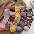 Miniatyrbild 3 av 7: 5 Par Damsockor Vinter Ull Varma Tjocka Crew Fuzzy Sock f,ZQKLA