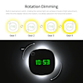 Miniatyrbild 4 av 7: LED PIR Rörelsesensor Väggklocka Lampa 360 Grader USB Modern, ZQKLA