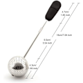 Miniatyrbillede 2 af 7: Kugleformet Te-infuser Rustfrit Stål Te-si Ultra F,ZQKLA