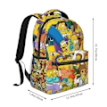 Miniatyrbillede 2 af 5: a291 Simpsons Laptop Rygsæk Rejse Vandring Rygsæk Mode Casual Skolebogtas Bogtas Trykt Skuldertaske Til Voksne Børn hbB291