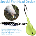 Miniatyrbilde 5 av 5: Fiske Jigheads, Jighead for Myk Sluk Jighead med Diskant, ZQKLA