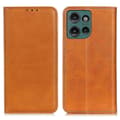 Til Motorola Edge 50 Neo 5G Etui Split Læder Flip Wallet Telefon Cover Style C