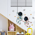 Miniatyrbild 2 av 5: Set Rymdman Mönster Väggdekaler Blekningsfri PVC Hög Hållbarhet B
