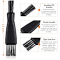 Miniatyrbillede 2 af 6: 8 stk. Razor Brush Razor Rengøringsbørste Dobbeltsidet Elektrisk, ZQKLA