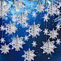 Miniatyrbilde 2 av 7: 12 stk Frosne Julepynt Snøflak Dekorasjoner 3d Hollo,ZQKLA