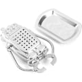 Miniatyrbillede 3 af 5: Rustfrit Stål Løsblad Te-Infuser Bold Si Filter Diffu