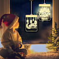 Pikkukuva 3 / 5: 2 kpl Eid-koristeelliset ikkunavalot Eid Mubarak LED-riipusvalot