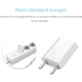 Miniatyrbillede 5 af 5: (2 pakke) USB vægoplader 5V 1A Universal Adapter Stik, ZQKLA