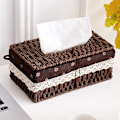 Miniatyrbild 2 av 5: Handgjord Rattan Tissue Box, Rektangulär Tissue Box Dispenser, ZQKLA