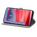 Miniatyrbilde 3 av 5: For Motorola Moto G75 5G Lommebok Etui Mandala Blomst Lær Telefon Deksel Stativ Visning - Grå Grey
