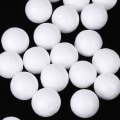 Miniatyrbilde 5 av 7: 100 Stykker Hvite Styrofoamkuler DIY Styrofoamkuler for Kunst, ZQKLA