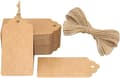 100 st Kraftpapperslappar, Presentlappar Kraftlappar 5X10CM Jul,ZQKLA