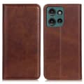 Til Motorola Edge 50 Neo 5G Etui Split Læder Flip Wallet Telefon Cover Style D
