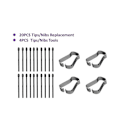 Miniatyrbild 2 av 5: (20-pack) Markerpennspetsar/nibbar för Remarkable 2 Stylus Pen Ersättning Mjuka Nibbar/spetsar Svart