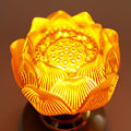 Miniatyrbillede 3 af 5: LED Lotus Buddhistisk Lys, Varm Gul Buddha Lotus Lampe, 2 i 1 U