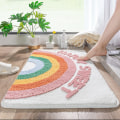Miniatyrbilde 4 av 5: Mikrofiber Badmatte (16x24 Tommer, Regnbue Rosa) Lussete So,ZQKLA