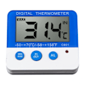 Miniatyrbilde 2 av 5: Digitalt Kjøleskapstermometer med Alarm og Maks Min Temperatur Lettlest LCD-Skjerm Digitalt Kjøleskap Fryser Termometer for Innendørs