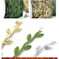 Miniatyrbilde 4 av 5: (Gull) Gullblader Blad Bånd Trim Tau - 30 meter - for DIY, ZQKLA
