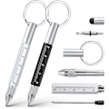 Miniatyrbillede 1 af 5: (2 stk.) Nøgle spænde Multifunktions Pen, 6 i 1 Multifunktions Kuglepen, ZQKLA