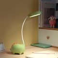 Miniatyrbilde 3 av 5: Oppladbar Dinosaur Skrivebordslampe, 3 Farger USB Øye-vennlig Bordlampe, ZQKLA