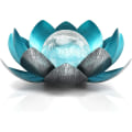 Miniatyrbild 1 av 7: Lotus Solcellslampor Utomhus, Solcells LED-drivna Trädgårdslampor Wa, ZQKLA