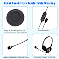 Pikkukuva 6 / 7: PC-kuulokkeet mikrofonilla, Stereo-melua vaimentavat USB-kuulokkeet, ZQKLA