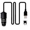Miniatyrbild 1 av 5: 1 set fiskakvarievärmare USB-driven miniakvarium värmeelement med sugkopp för tankar vattenlevande
