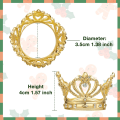 Miniatyrbillede 5 af 7: Guld Servietringe Sæt af 6 - Krone Rhinestone Jule Serviet, ZQKLA