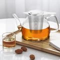 Miniatyrbilde 5 av 5: 2 stk. Teinfuser i rustfritt stål, te-filter med håndtak og lokk